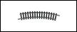 MINITRIX Rail courbe R1 24°  rayon 194,6mm Track and track accessories