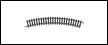 MINITRIX Rail courbe R2 30°  rayon 228,2mm Rails et aiguillages