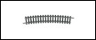 MINITRIX Rail courbe R4 15°  rayon 362,6mm Rails et aiguillages