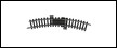 MINITRIX Rail d'alimentation en courbe R1 30° Track and track accessories