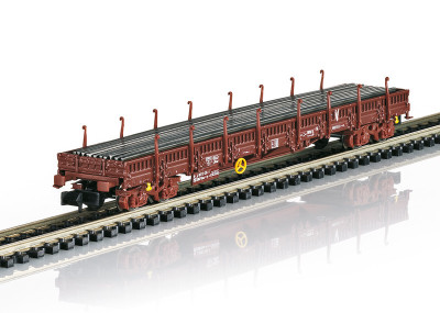 MINITRIX set de 2 wagons plats a bogies V SNCF ep VI Wagons