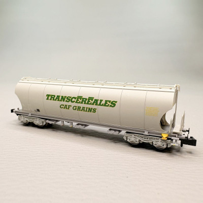 ARNOLD set de 2 wagons à bogies céréaliers faces bombées et plates