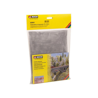 NOCH   feuille de grillage modulable en aluminium pour armature de décors (50 x 75 cm) Autres echelles