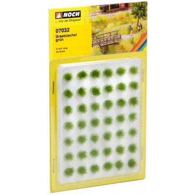 NOCH touffes d'herbes vertes (6mm) (42 pieces) Echelle HO