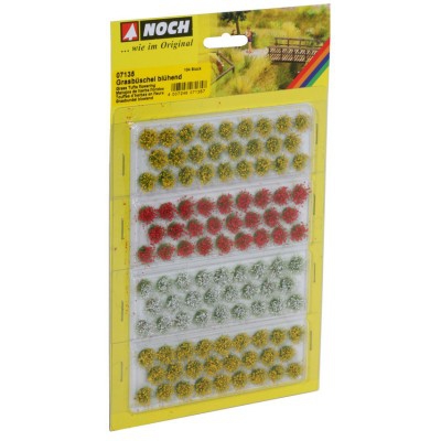 NOCH Grass tufts flowering (104 pieces) HO scale