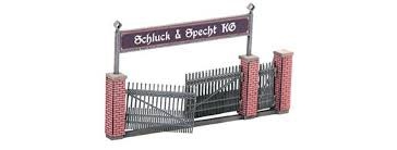 NOCH Gate with Brick Columms (laser cut kit) HO scale