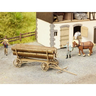 NOCH kit LASER CUT Wooden carriage HO scale