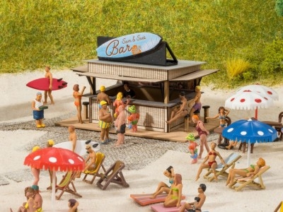 NOCH kit laser cut Beach bar (7,6 x 5 cm hight 4,9cm) Decorations and landscapes