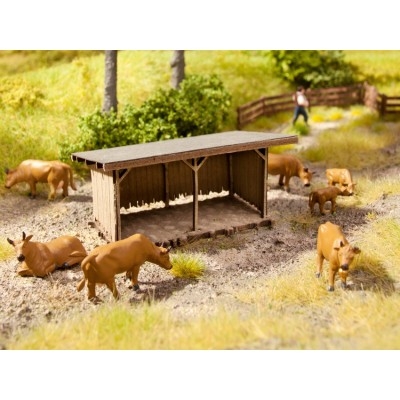 NOCH kit à construire  laser cut d'abri pour animaux HO scale