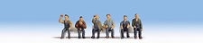 sitting workers HO scale