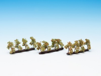 NOCH 24 arbres de plantation avec des pommes Hauteur 2 cm Decors et diorama