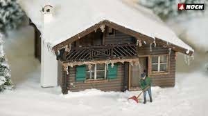 NOCH set complet pour réaliser un diorama ou paysage hivernal (tout pour enneiger vos paysages) Accessoires