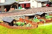 NOCH garden plot kit (3pcs) HO scale