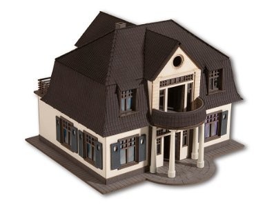 NOCH kit laser cut de Maison close en feu avec effets lumineux et fumigène + micro son Bulding