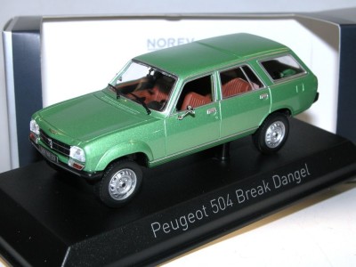 NOREV Peugeot 504 Estate Dangel 1980 vert métallique Diecast models