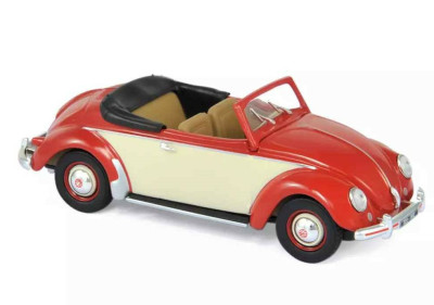 NOREV VW Hebmüller 1949 Rouge et crème Véhicules miniatures