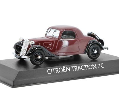 NOREV Citroën traction 7C faux cabriolet 1937 rouge  foncé Véhicules miniatures