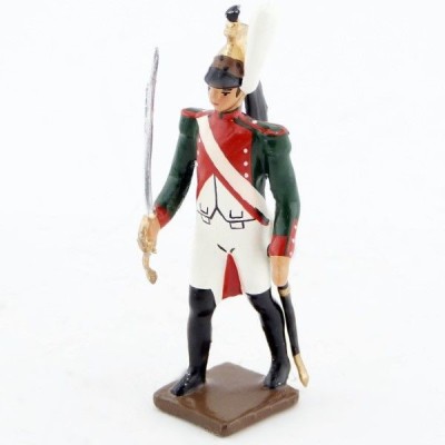 CBG figurine en plomb officier du 1er régiment de dragons (empire) (dragons rouges) Military
