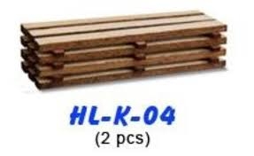 PROSES chargement pour wagons 2 x piles de planches sur support (kit simple en  laser cut) HO scale