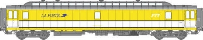 REE voiture postale OCEM 21,6m ambulant SNCF ep IV(jaune bande blanche)(logo PTT blanc) Voitures voyageurs