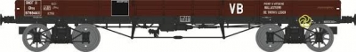 REE Wagon plat TP SNCF n°978844 2 roues pleines 2 roues à rayons marquage VB epIIIB HO scale