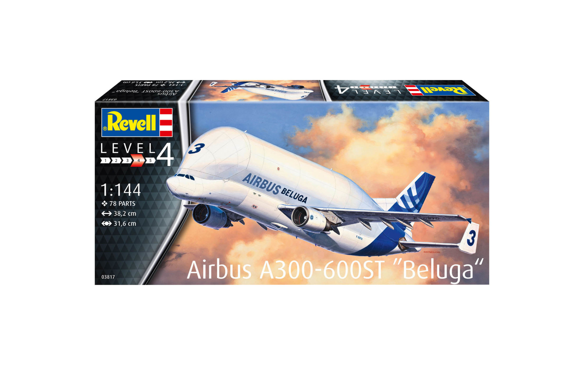 REVELL maquette plastique à construire AIRBUS A300-600ST BELUGA (colle et  peintures non incluses) - Planet Passions