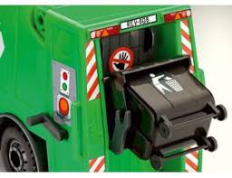 REVELL Junior Kit simple à monter et démonter camion poubelle avec piéces mobiles + accessoires et figurine Jouet