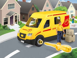 REVELL Junior Kit delivery van easy to built (from 4 years old) with figure and accessories Kits and plastic figures
