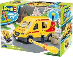 REVELL Junior Kit simple à monter et démonter camion de livraison avec piéces mobiles + accessoires et figurine Jouet