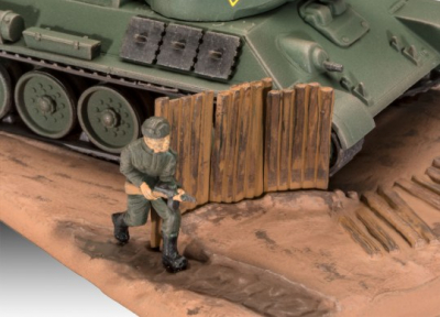 REVELL plastic kit of tank T-34/76 (1940) (cement and paints not included) Kits and plastic figures