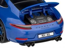 REVELL Junior Kit simple à monter et démonter PORSCHE 911 CARRERA S  avec piéces mobiles et accessoires lumières et son Les miniatures pour jouer