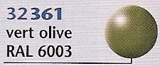 REVELL 361 vert olive EMAILCOLOR (glycéro) Peintures, colles et accessoires