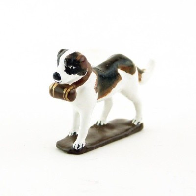 CBG figurine en plomb Chien Saint Bernard Military