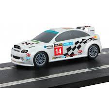 SCALEXTRIC voiture de rallye 1/32 SMART Rally car (avec autocollants à poser)analogique Jouet