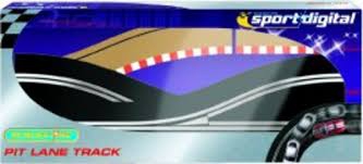 SCALEXTRIC DIGITAL straight pit lane track left hand Slot racing