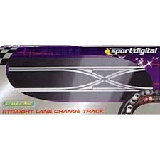 SCALEXTRIC  double changement de voie droit digital (longueur 525mm) Circuits routiers