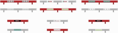 SCALEXTRIC  Set of Crash Barriers whith stickers for race track 1/32 Toys