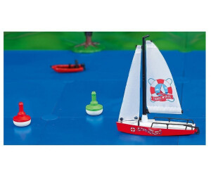 SIKU voilier avec bouées (235x151x54mm) Les miniatures pour jouer