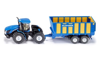 SIKU tracteur avec remorque d'ensilage Les miniatures pour jouer