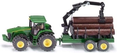 SIKU tractor with forestry trailer Farming