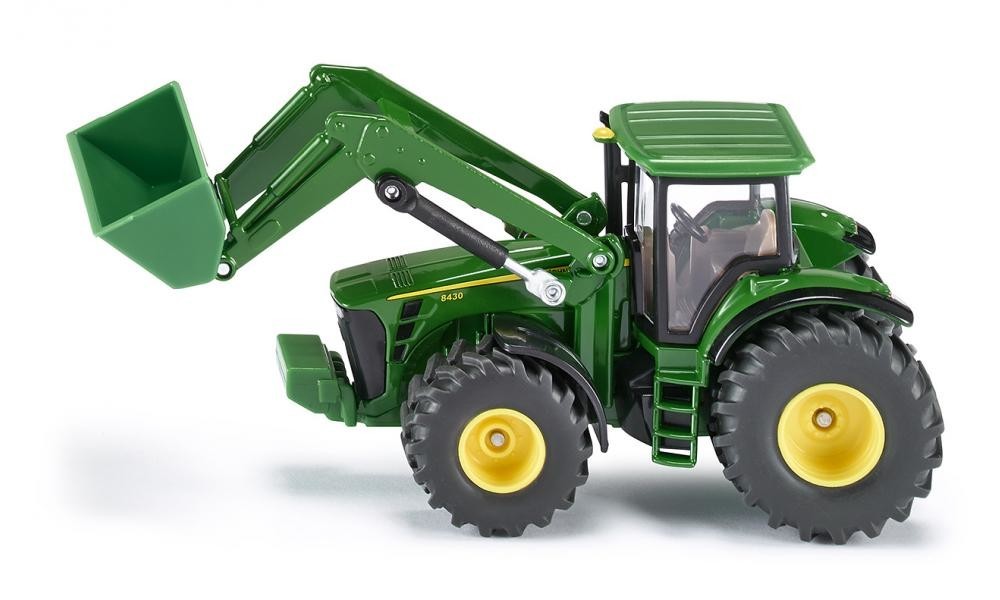 Tracteur John Deere avec chargeur frontal et benne 3 essieux Siku 1843  échelle 1/87 - JPR-Loisirs