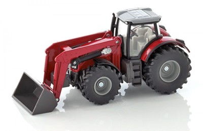 SIKU Tracteur Massey Fergusson avec chargeur frontal Agricole