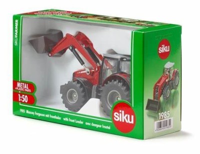 SIKU Tracteur Massey Fergusson avec chargeur frontal Farming