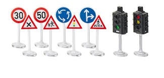 SIKU Set de panneaux routiers et feux de signalisation routière Toys
