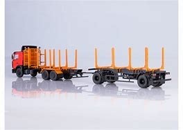 SSM tracteur et remorques porte bois/grumes   MAZ -6303 c n/n MAZ-83781 ( Bielorussie)( en métal très détaillé série limitée) Camions