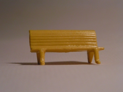 STARLUX banc Jaune Maquettes et Decors