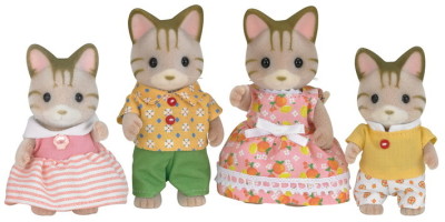 SYLVANIAN FAMILIES  striped cat family Sylvanian Families