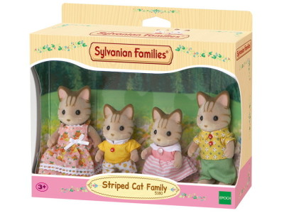 SYLVANIAN FAMILIES  striped cat family Sylvanian Families