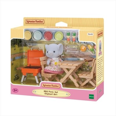 SYLVANIAN FAMILIES  BBQ picnic set elephant girl Sylvanian Families