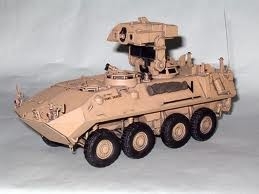TRIDENT Armoured vehicle LAV- AT (anti-tank) sand color Military